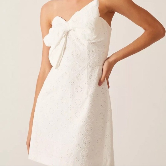 Anthropologie Hutch bow eyelet mini dress 👗 - Picture 4 of 6